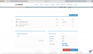 Alış veriş sepeti ödeme yap işlemi