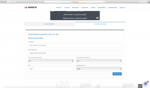 Kredi Kartı ödemesi